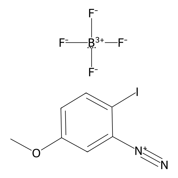 Benzenediazonium, 2-iodo-5-methoxy-, tetrafluoroborate(1-) (1:1) (ACI) Structure