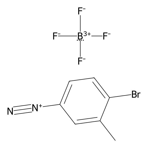 Benzenediazonium, 4-bromo-3-methyl-, tetrafluoroborate(1-) (1:1) (ACI) Structure