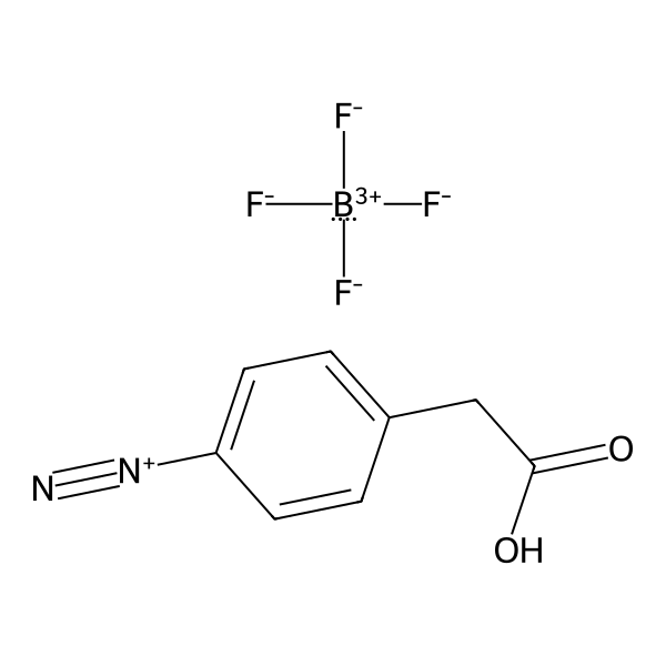 4-(Carboxymethyl)benzenediazonium tetrafluoroborate Structure