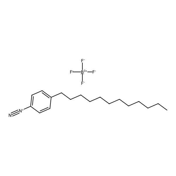 Benzenediazonium, 4-dodecyl-, tetrafluoroborate(1-) (1:1) (ACI) Structure