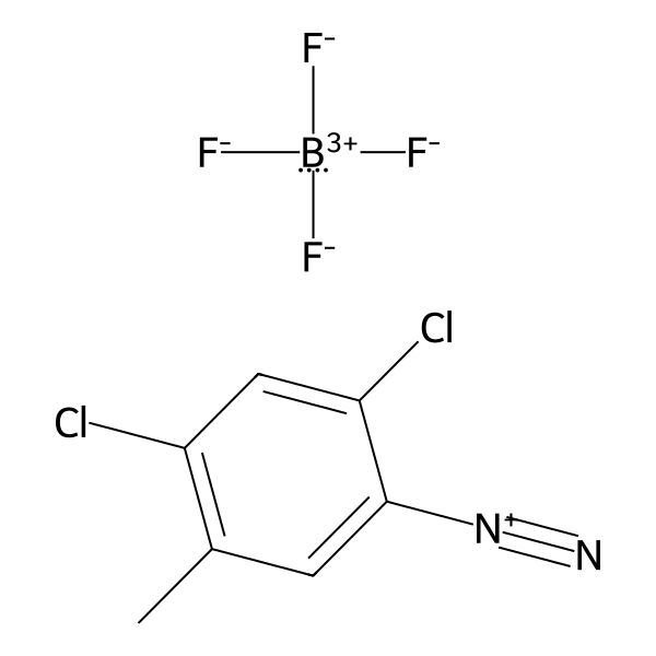 Benzenediazonium, 2,4-dichloro-5-methyl-, tetrafluoroborate(1-) (1:1) (ACI) Structure
