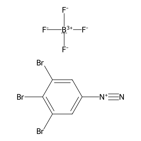 Benzenediazonium, 3,4,5-tribromo-, tetrafluoroborate(1-) (1:1) (ACI) Structure