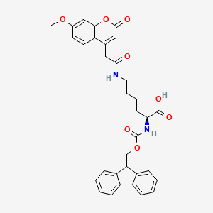 Fmoc-Lys(Mca)-OH Structure