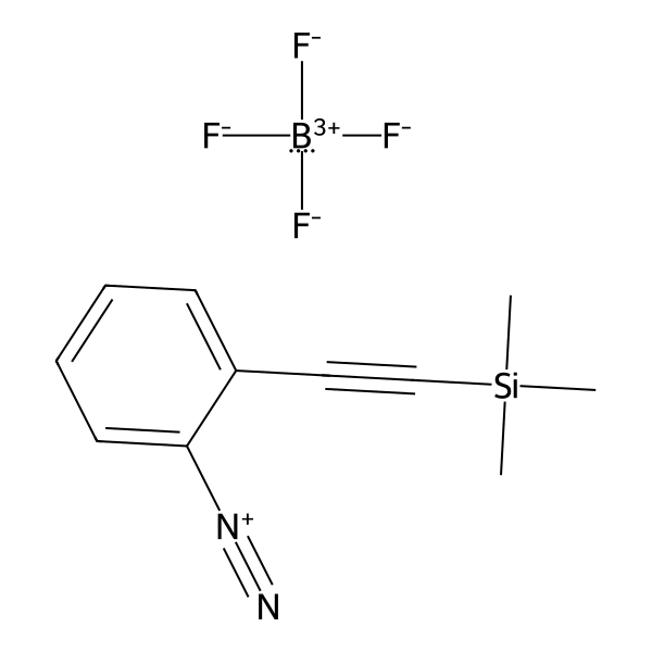 Benzenediazonium, 2-[2-(trimethylsilyl)ethynyl]-, tetrafluoroborate(1-) (1:1) (ACI) Structure