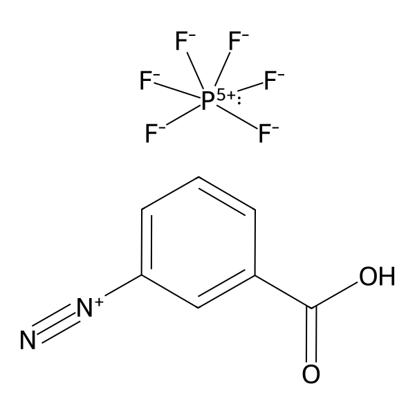 Benzenediazonium, 3-carboxy-, hexafluorophosphate(1-) (1:1) (ACI) Structure