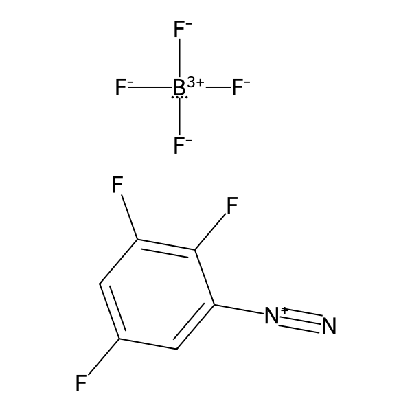 Benzenediazonium, 2,3,5-trifluoro-, tetrafluoroborate(1-) (1:1) (ACI) Structure