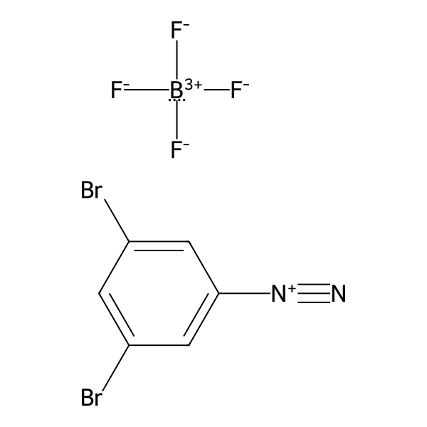 Benzenediazonium, 3,5-dibromo-, tetrafluoroborate(1-) (1:1) (ACI) Structure