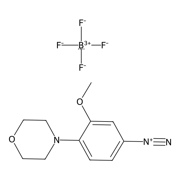 Benzenediazonium, 3-methoxy-4-(4-morpholinyl)-, tetrafluoroborate(1-) (1:1) (ACI) Structure