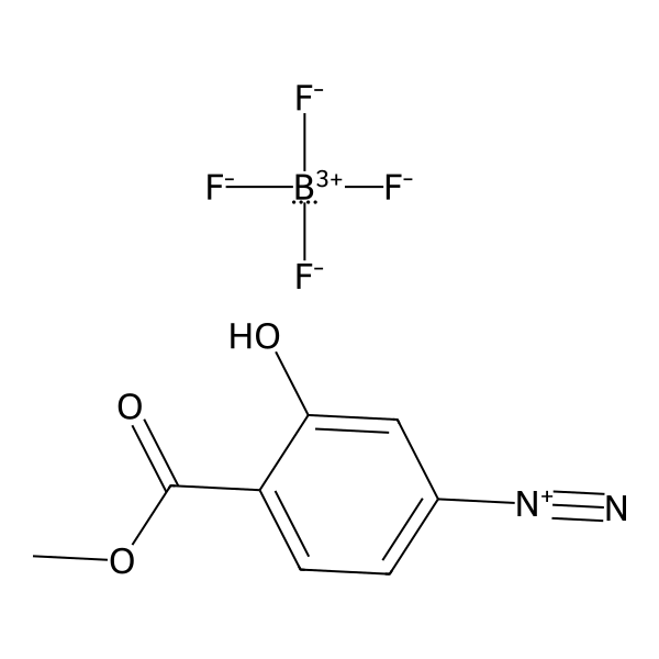 Benzenediazonium, 3-hydroxy-4-(methoxycarbonyl)-, tetrafluoroborate(1-) (1:1) (ACI) Structure