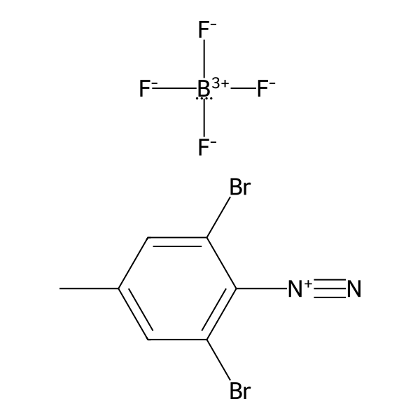 Benzenediazonium, 2,6-dibromo-4-methyl-, tetrafluoroborate(1-) (1:1) (ACI) Structure