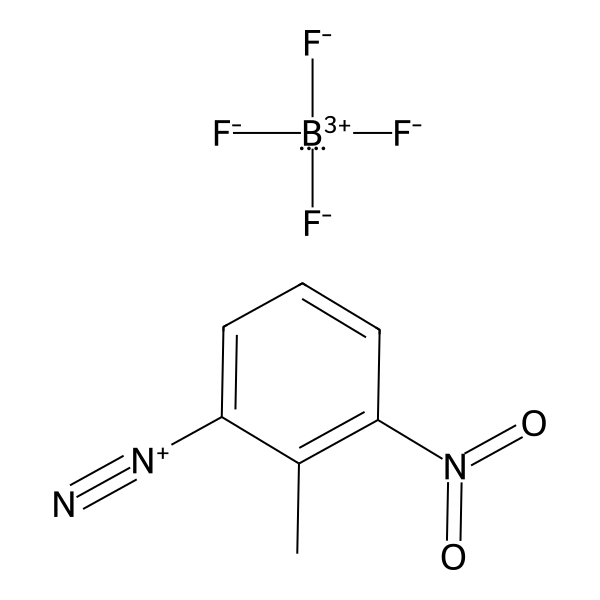 Benzenediazonium, 2-methyl-3-nitro-, tetrafluoroborate(1-) (1:1) (ACI) Structure