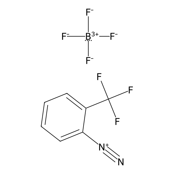 Benzenediazonium, 2-(trifluoromethyl)-, tetrafluoroborate(1-) (1:1) (ACI) Structure