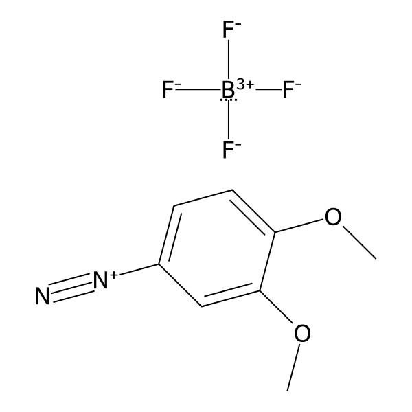 Benzenediazonium, 3,4-dimethoxy-, tetrafluoroborate(1-) (1:1) (ACI) Structure