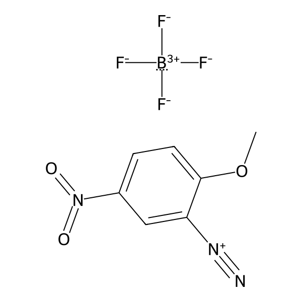 Benzenediazonium, 2-methoxy-5-nitro-, tetrafluoroborate(1-) (1:1) (ACI) Structure