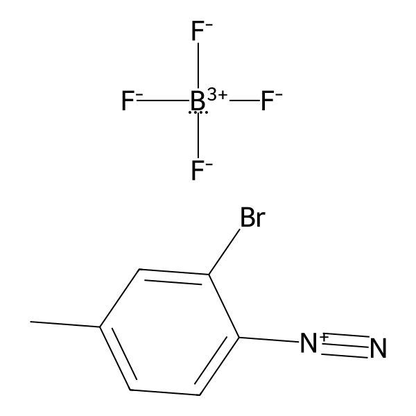 Benzenediazonium, 2-bromo-4-methyl-, tetrafluoroborate(1-) (1:1) (ACI) Structure
