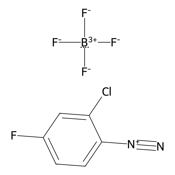 Benzenediazonium, 2-chloro-4-fluoro-, tetrafluoroborate(1-) (1:1) (ACI) Structure