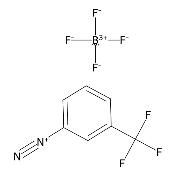 Benzenediazonium, 3-(trifluoromethyl)-, tetrafluoroborate(1-) (1:1) (ACI) Structure