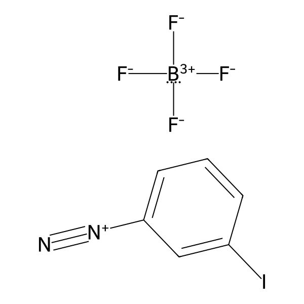 Benzenediazonium, 3-iodo-, tetrafluoroborate(1-) (1:1) (ACI) Structure