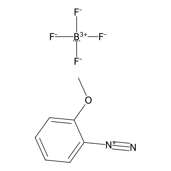 Benzenediazonium, 2-methoxy-, tetrafluoroborate(1-) (1:1) (ACI) Structure