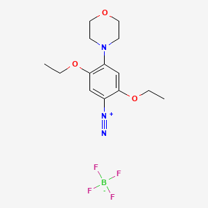 Benzenediazonium, 2,5-diethoxy-4-(4-morpholinyl)-, tetrafluoroborate(1-) (1:1) (ACI) Structure