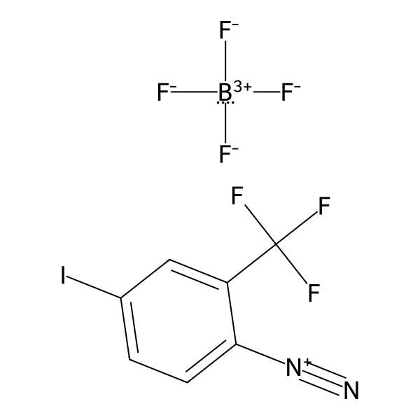 Benzenediazonium, 4-iodo-2-(trifluoromethyl)-, tetrafluoroborate(1-) (1:1) (ACI) Structure