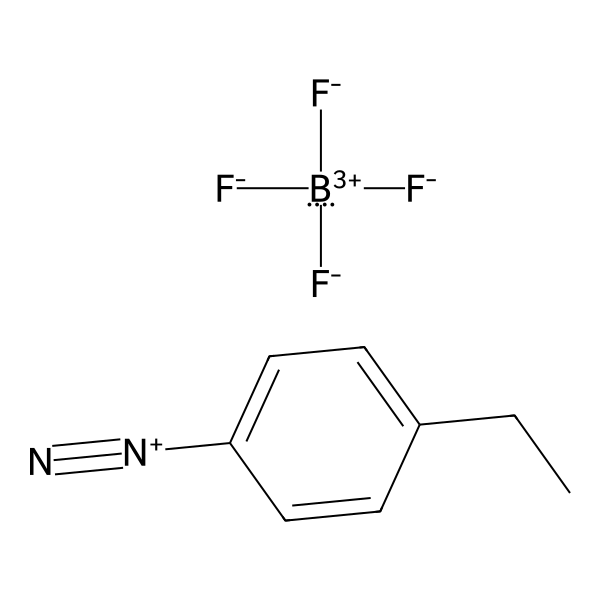 Benzenediazonium, 4-ethyl-, tetrafluoroborate(1-) (1:1) (ACI) Structure