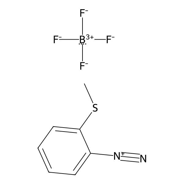 Benzenediazonium, 2-(methylthio)-, tetrafluoroborate(1-) (1:1) (ACI) Structure