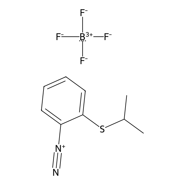 Benzenediazonium, 2-[(1-methylethyl)thio]-, tetrafluoroborate(1-) (1:1) (ACI) Structure