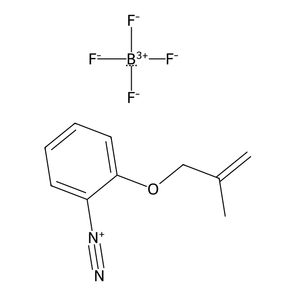 Benzenediazonium, 2-[(2-methyl-2-propen-1-yl)oxy]-, tetrafluoroborate(1-) (1:1) (ACI) Structure