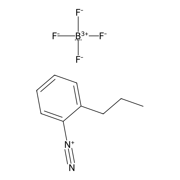 Benzenediazonium, 2-propyl-, tetrafluoroborate(1-) (1:1) (ACI) Structure