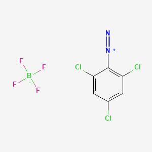 Benzenediazonium, 2,4,6-trichloro-, tetrafluoroborate(1-) (1:1) (ACI) Structure