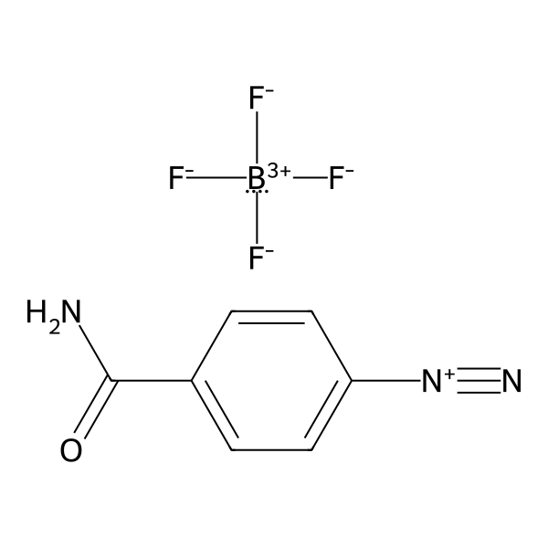 Benzenediazonium, 4-(aminocarbonyl)-, tetrafluoroborate(1-) (1:1) (ACI) Structure