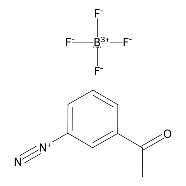 Benzenediazonium, 3-acetyl-, tetrafluoroborate(1-) (1:1) (ACI) Structure