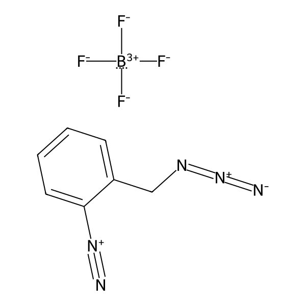 Benzenediazonium, 2-(azidomethyl)-, tetrafluoroborate(1-) (1:1) (ACI) Structure