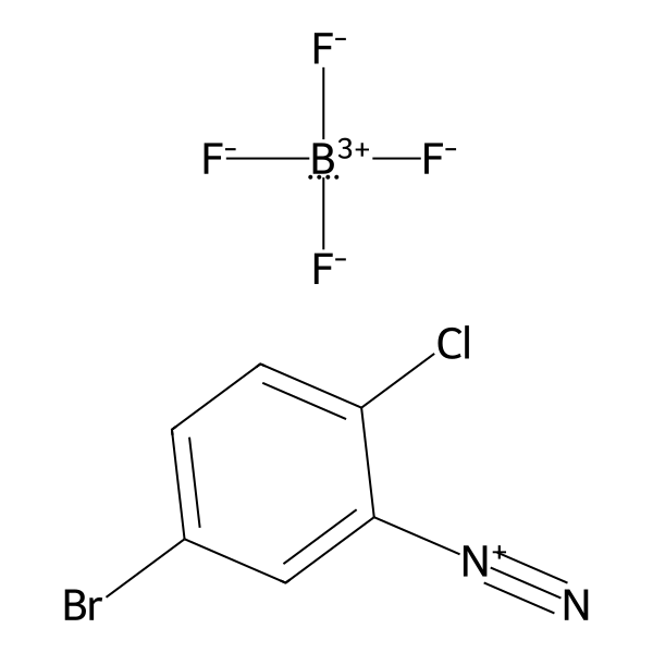 Benzenediazonium, 5-bromo-2-chloro-, tetrafluoroborate(1-) (1:1) (ACI) Structure