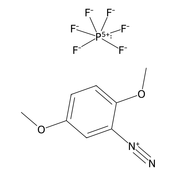 Benzenediazonium, 2,5-dimethoxy-, hexafluorophosphate(1-) (1:1) (ACI) Structure