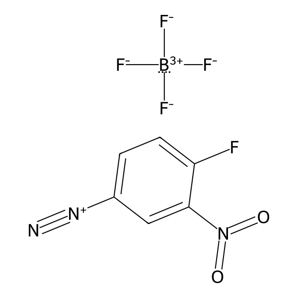 Benzenediazonium, 4-fluoro-3-nitro-, tetrafluoroborate(1-) (1:1) (ACI) Structure