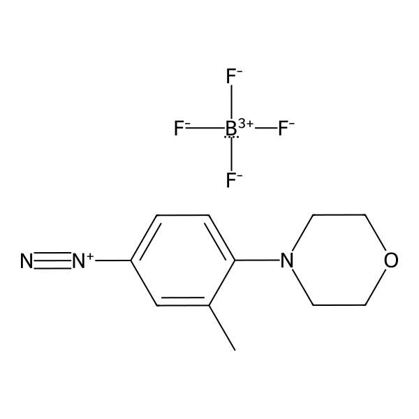 Benzenediazonium, 3-methyl-4-(4-morpholinyl)-, tetrafluoroborate(1-) (1:1) (ACI) Structure
