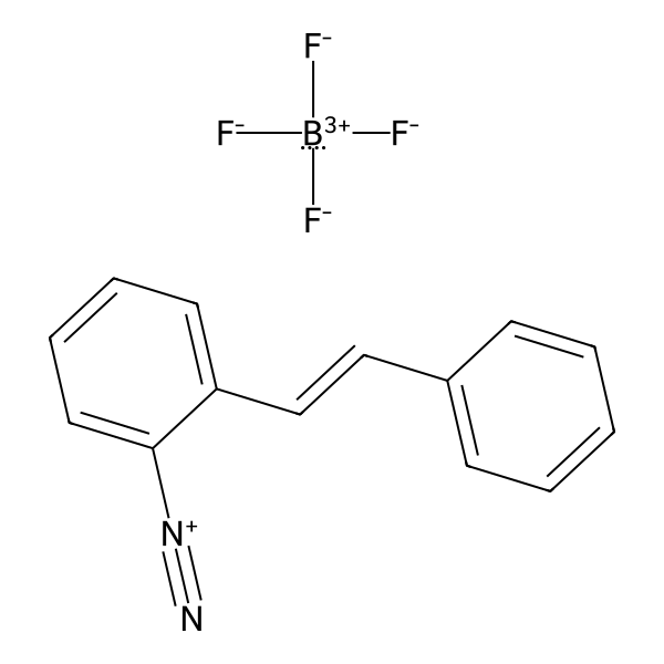 Benzenediazonium, 2-(2-phenylethenyl)-, (Z)-, tetrafluoroborate(1-) (9CI) Structure