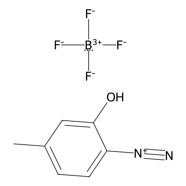 Benzenediazonium, 2-hydroxy-4-methyl-, tetrafluoroborate(1-) (1:1) (ACI) Structure