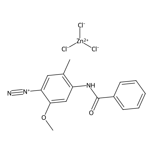 Benzenediazonium, 4-(benzoylamino)-2-methoxy-5-methyl-, trichlorozincate(1-) (9CI)