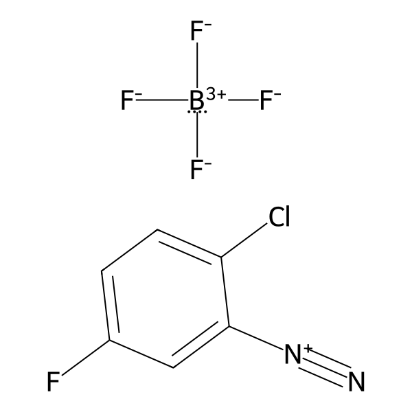 Benzenediazonium, 2-chloro-5-fluoro-, tetrafluoroborate(1-) (1:1) (ACI) Structure