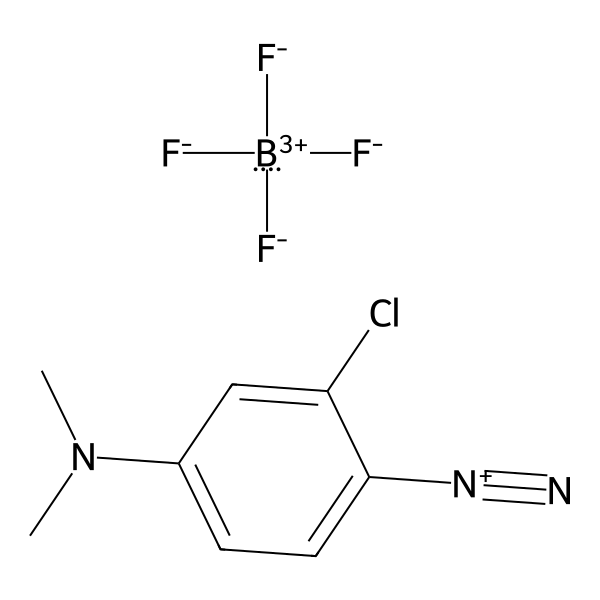 Benzenediazonium, 2-chloro-4-(dimethylamino)-, tetrafluoroborate(1-) (1:1) (ACI) Structure