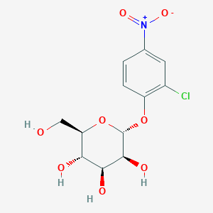 (2R,3S,4S,5S,6R)-2-(2-Chloro-4-nitrophenoxy)-6-(hydroxymethyl)tetrahydro-2H-pyran-3,4,5-triol Structure