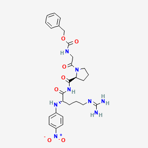 Cbz-gly-pro-arg-p-NA Structure