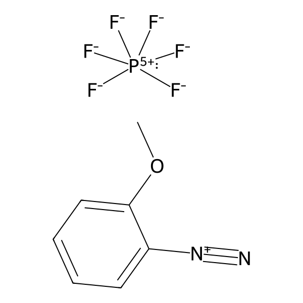 Benzenediazonium, 2-methoxy-, hexafluorophosphate(1-) (1:1) (ACI) Structure