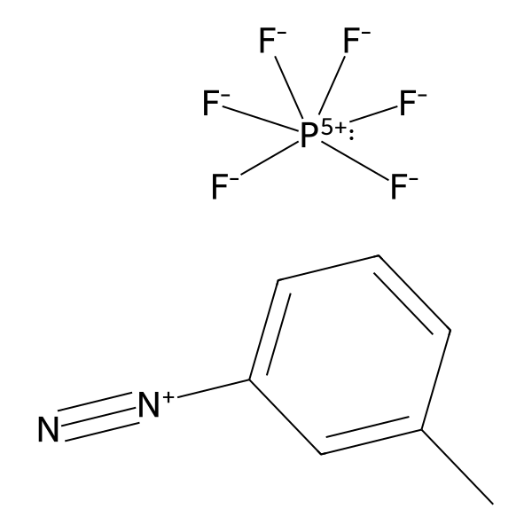 Benzenediazonium, 3-methyl-, hexafluorophosphate(1-) (1:1) (ACI) Structure