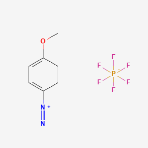 Benzenediazonium, 4-methoxy-, hexafluorophosphate(1-) (1:1) (ACI) Structure