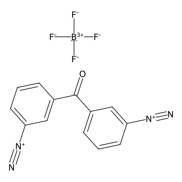 Benzenediazonium, 3,3′-carbonylbis-, tetrafluoroborate(1-) (1:2) (9CI) Structure