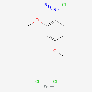 Benzenediazonium, 2,4-dimethoxy-, trichlorozincate(1-) (1:1) (ACI) Structure